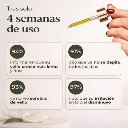 Aceite de cyperus rotundus - Reduce el crecimiento del vello desde la raíz
