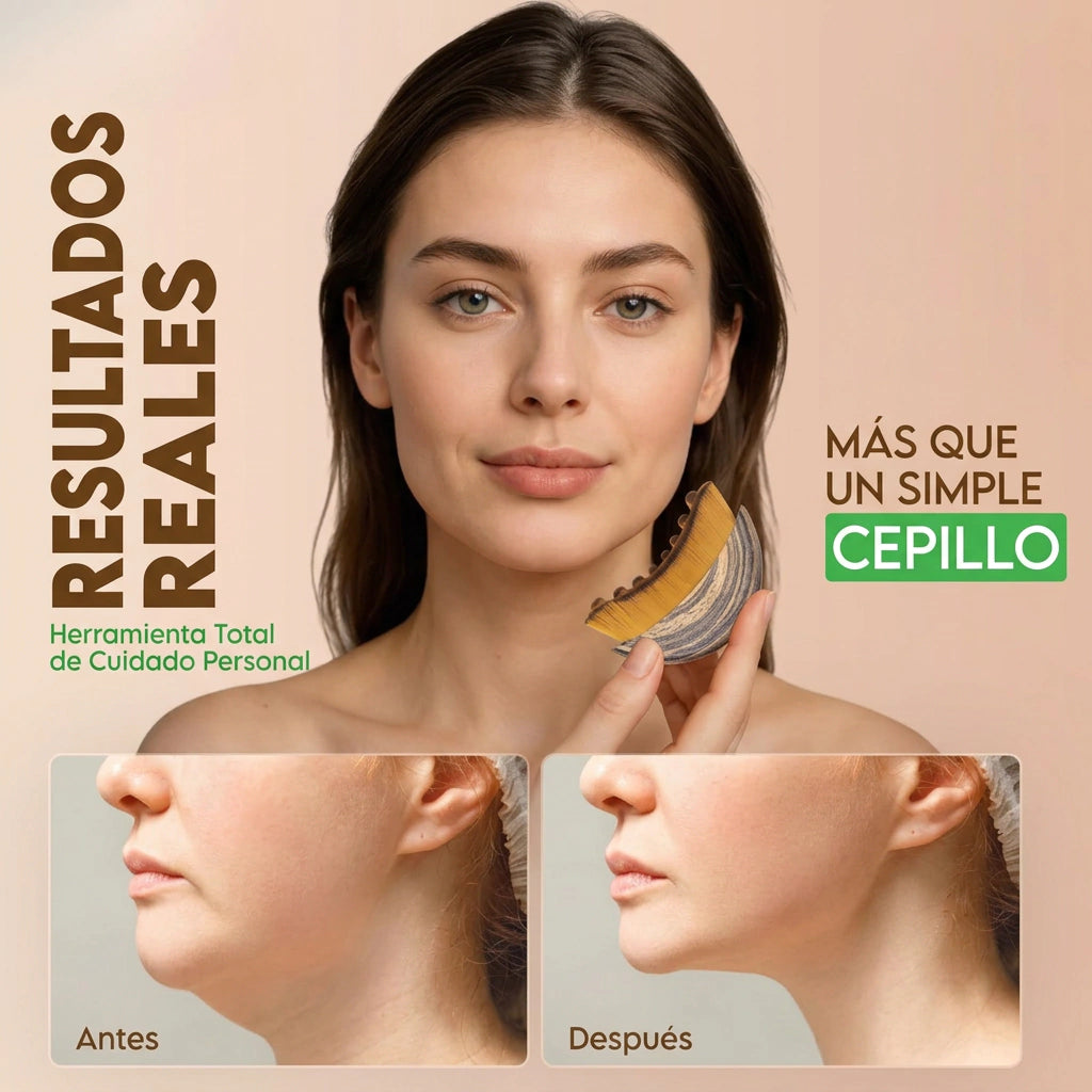 Cepillo de drenaje linfático facial