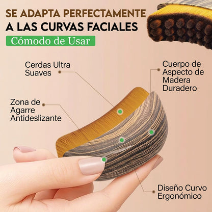 Cepillo de drenaje linfático facial